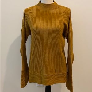 Sioni Mock Turtleneck Ribbed Sweater